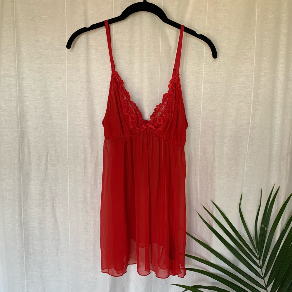 Red Lace Teddy